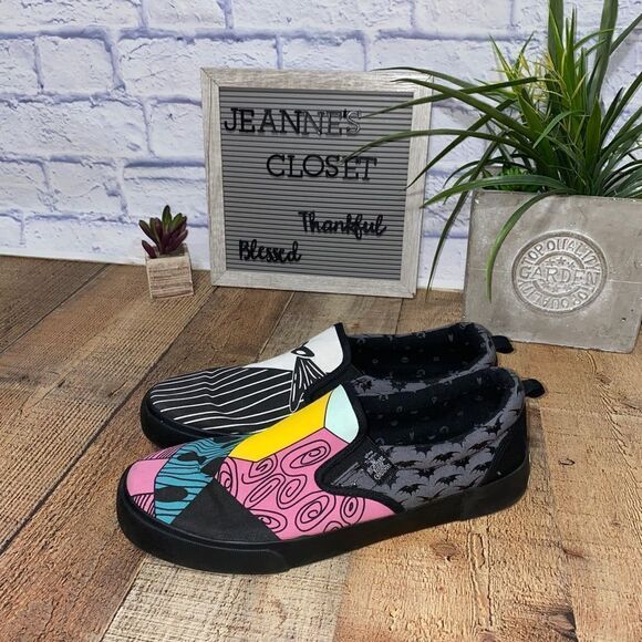 Disney Tim Burton's Nightmare Before Christmas Fun Mens Canvas Shoes 11.5 - Picture 12 of 12